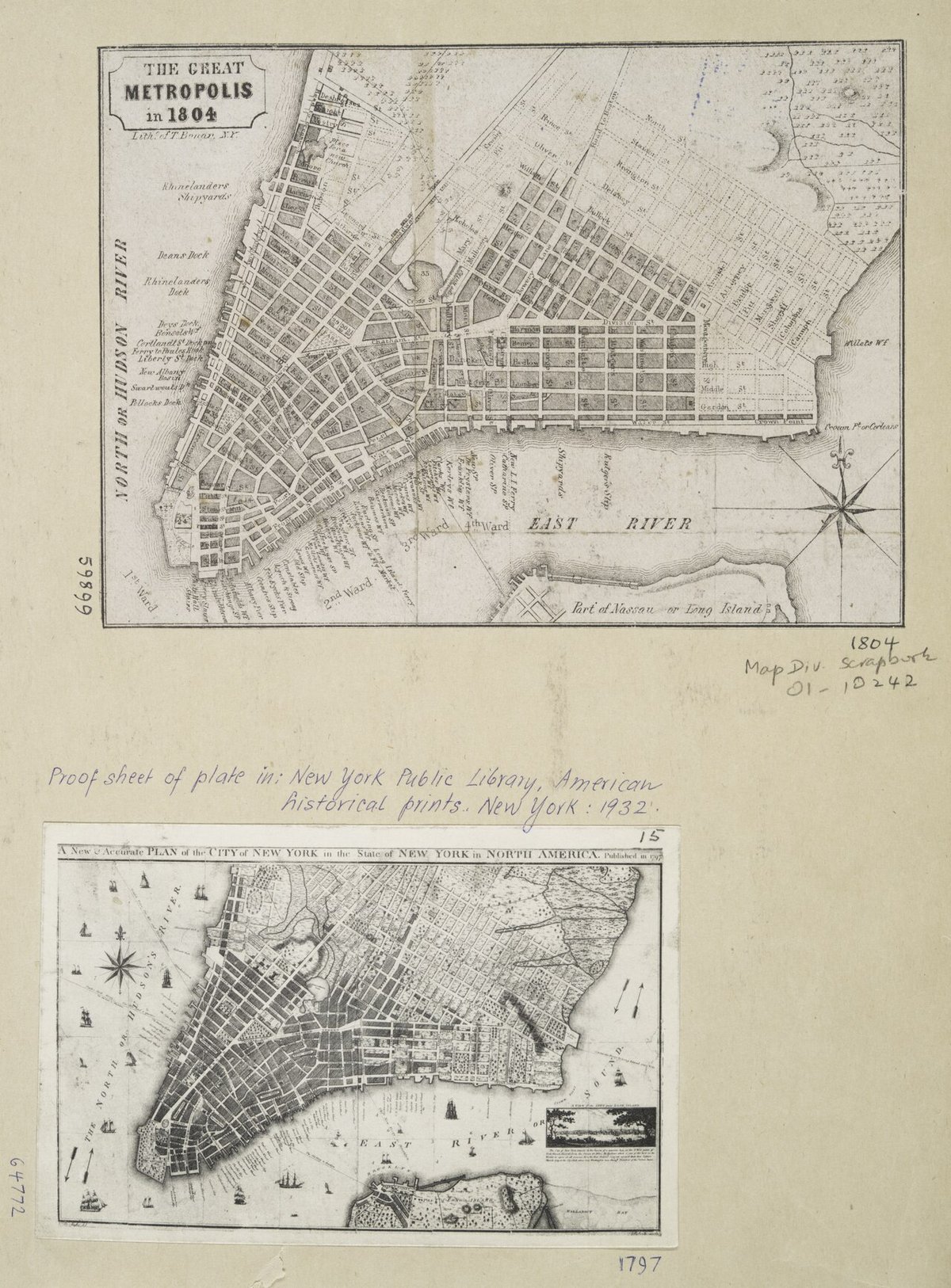 Bonar Map of Lower Manhattan