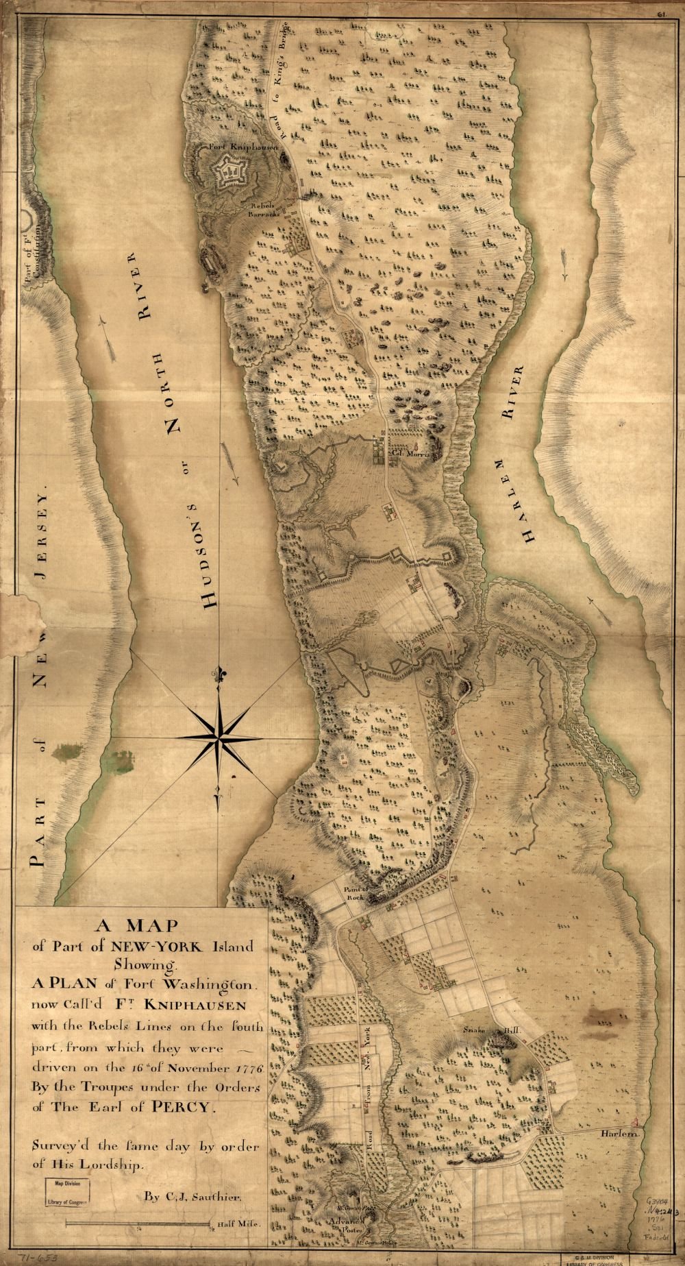 Fort Washington Map (manuscript)