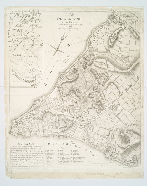 Plan de New-York et des environs (French Montresor)