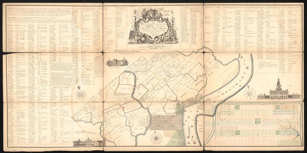 Reed Map of the City and Liberties of Philadelphia (1774)
