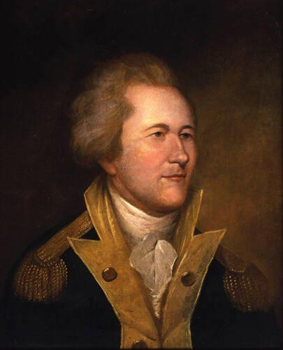 Alexander Hamilton after Charles Willson Peale, c. 1780 type