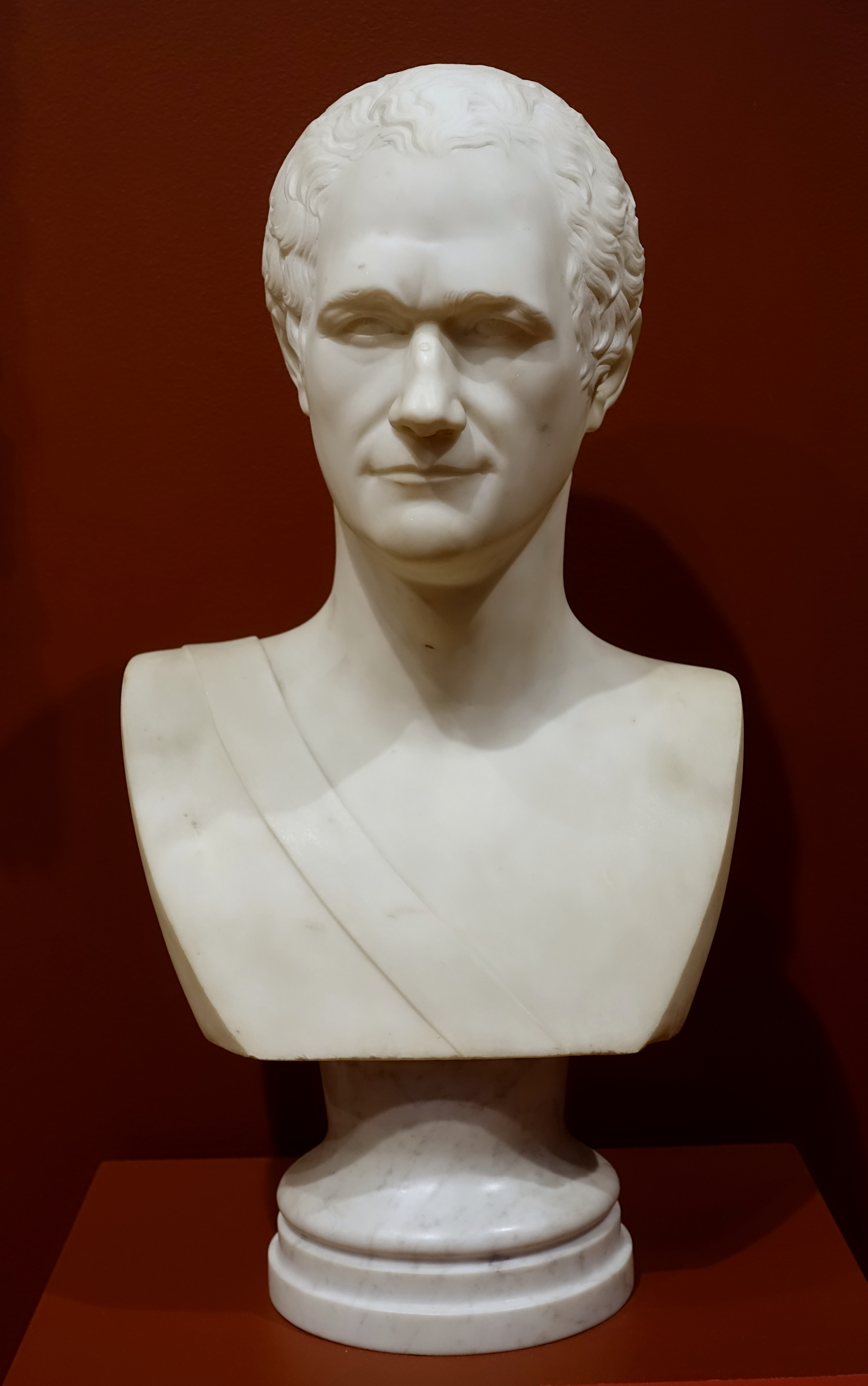 Ceracchi marble bust of Hamilton, 1794, Currier Museum