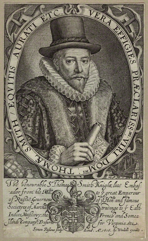 Sir Thomas Smythe, engraving by Simon van de Passe, 1617