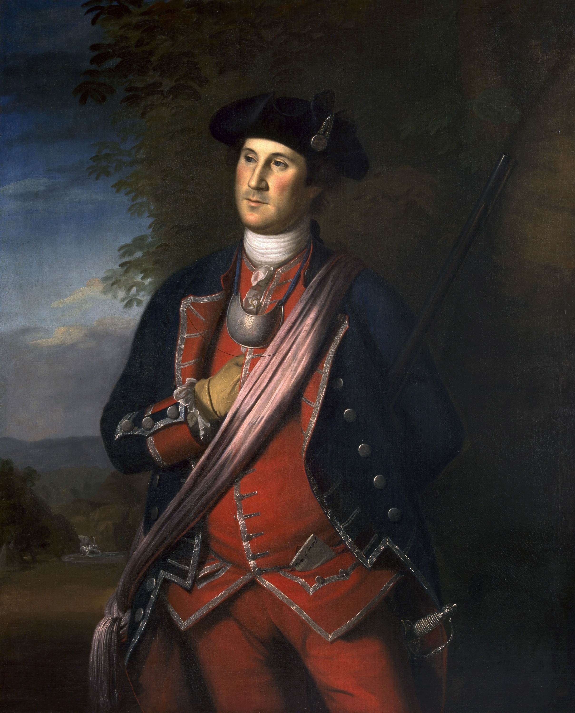 George Washington as Colonel of the Virginia Regiment, Peale 1772